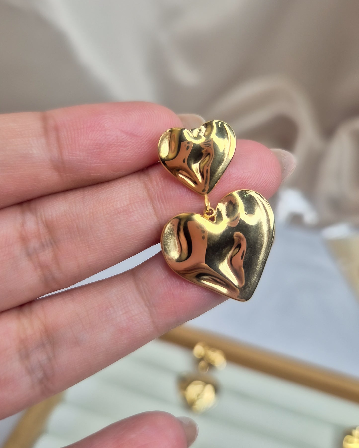 Aretes Corazón Gala