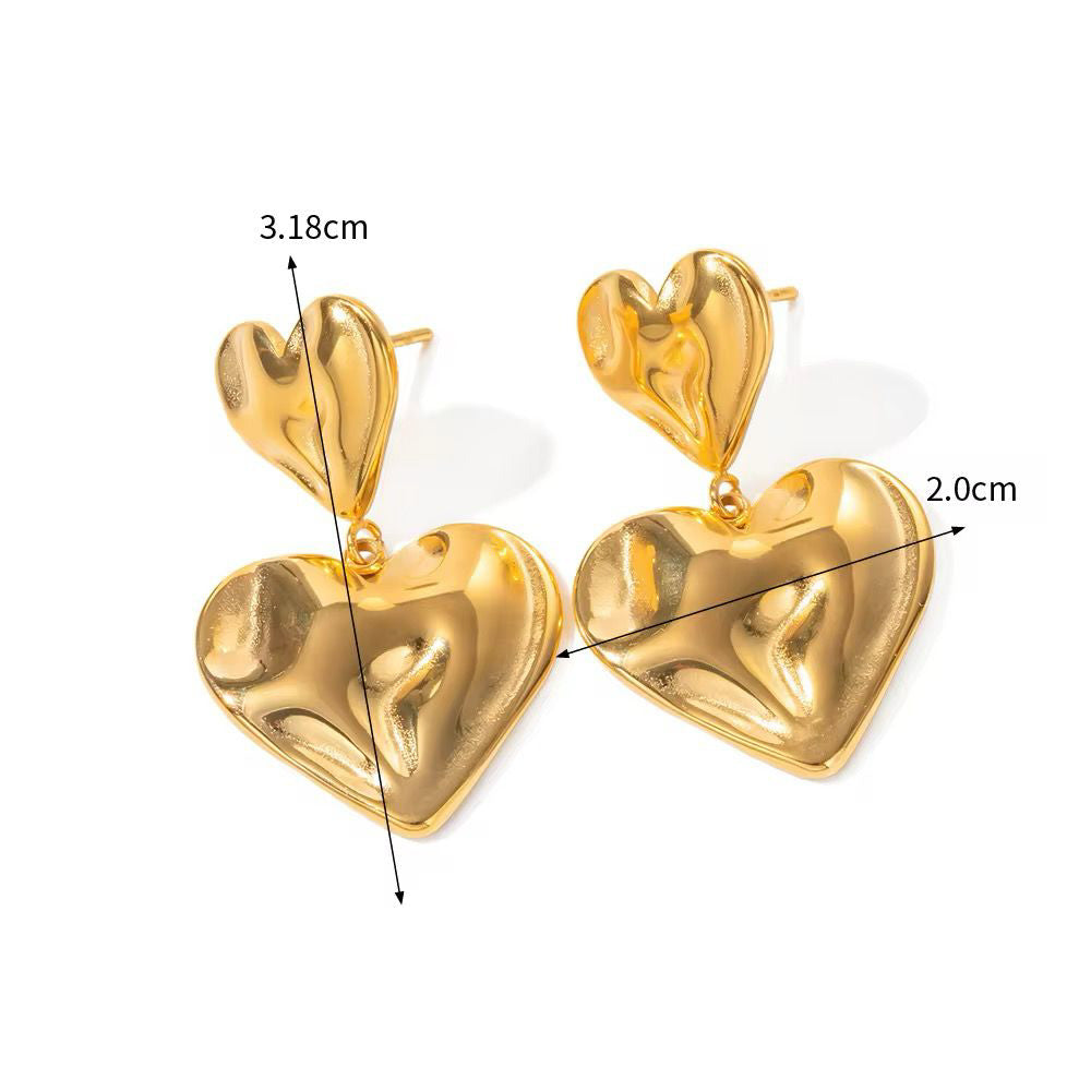 Aretes Corazón Gala