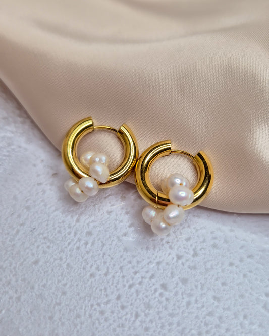Aretes Perlas Aura